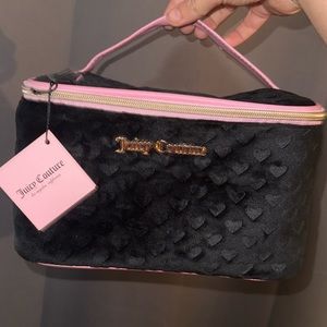 Velour Hearts Juicy Couture Makeup Bag